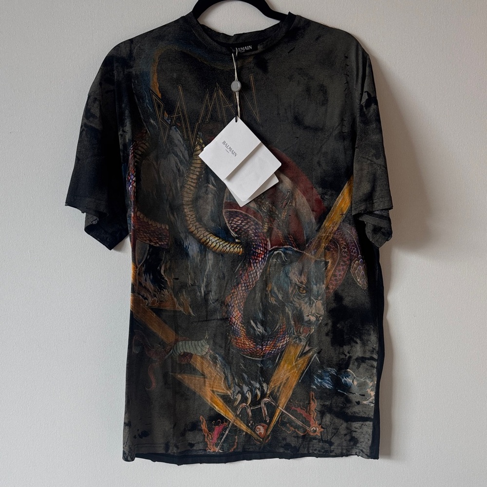 BALMAIN unisex FW 2017 graphic tee